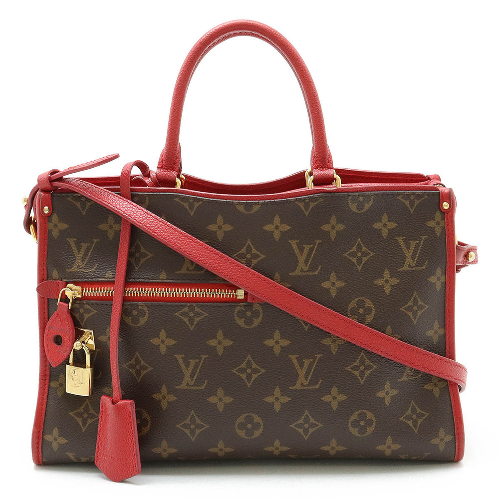 Louis Vuitton Monogram Popincourt handbag tote bag shoulder red